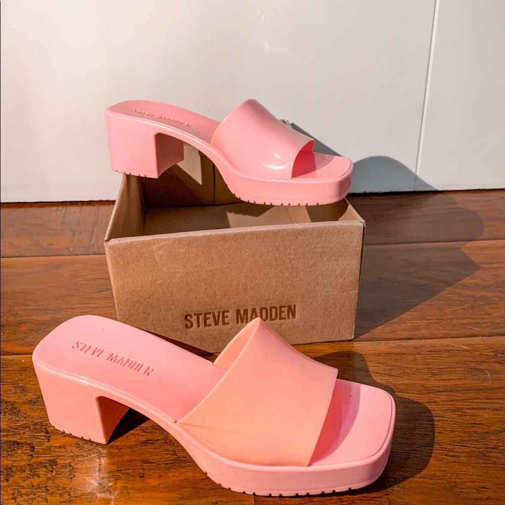 Steve Madden Harlin jelly,  size 6, Pink heels